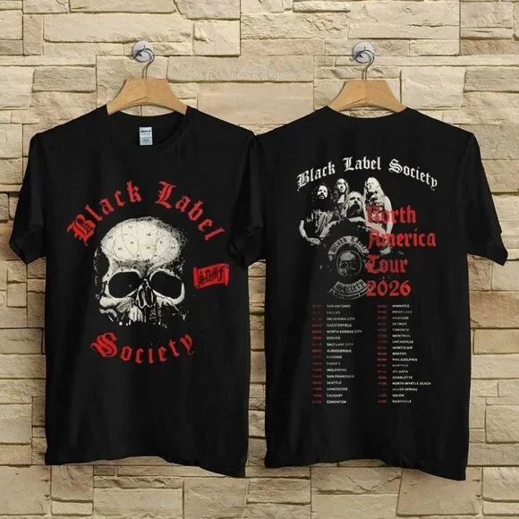 Classic Black Label Society Tour 2026 Collection Tee 189 - Picture 1 of 4